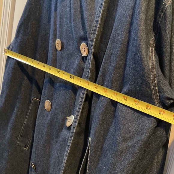NWT Chico’s Denim Trench Jacket/Coat Size XL - Picture 12 of 15